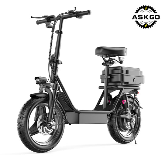 ASKGO Electric Scooter K11 with Seat 650W Peak Motor for Adults